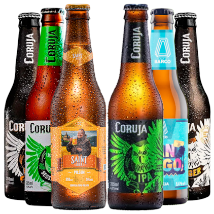 Kit de Cervejas Leves Long Neck - Compre 4 Leve 6