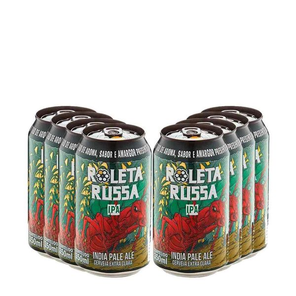 Pack 8 Cervejas Roleta Russa IPA 350ml lata