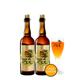 Pack 2 Cervejas Belgas Brugse Zot Blond 750ML + Taça Grátis